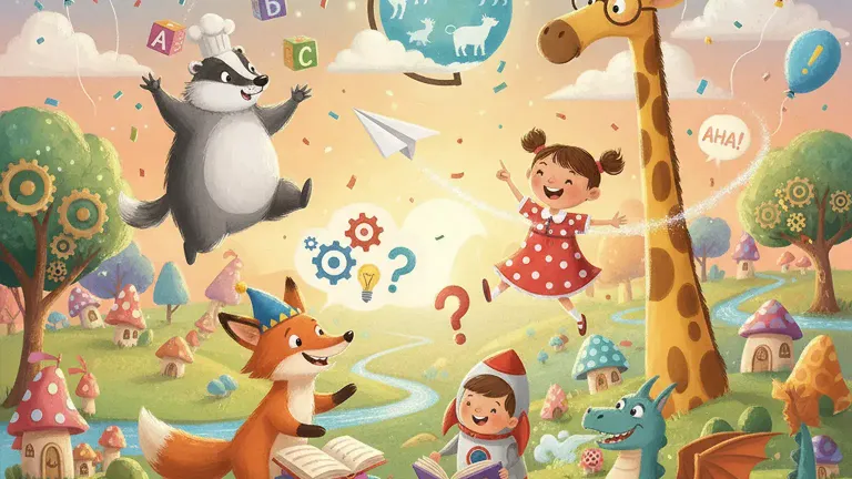 Colorful Laffari characters that help kids learn through stories