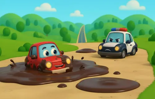 Vroomie’s Road School story art
